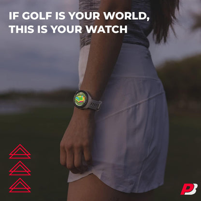 Spring Sale⛳S70 (White, 42mm) Golf GPS Watch Bundle