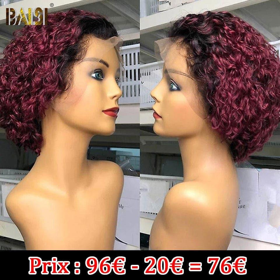 BAISI 13X4 Perruques Bouncy Body En Couleur Brun avec Racine Marron 4T30#  148.99€coupe personnalisée boucles voluminieux Vietnam Hair 300% densité plus de 20 ans d' utilisations BAISI20