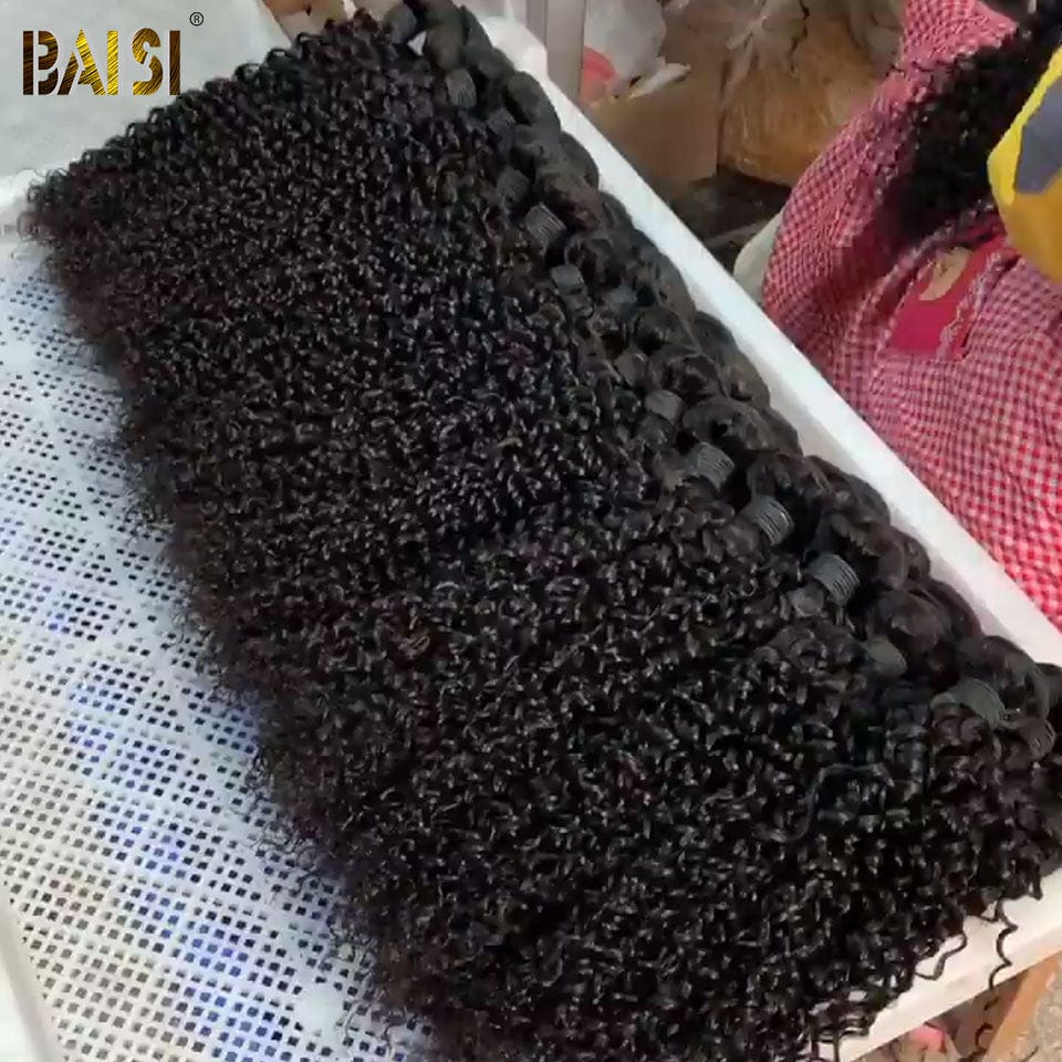 Viêtnam Hair BAISI 13X4 Perruques de Luxe Deep Wave A1 Fabriquées par les cheveux double drawn mèches vièges volume 250% densité  plus de 20 ans d' utilisations