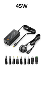 Zolt Universal AC DC Adapter 5V 3A 2A 1A 2.5A 1.5A Power Supply Adapter, 5 Volts Adaptor with 8 DC plugs for USB HUB Tablet Phone Raspberry PI CCTV Camera TV Box and more 5V Electronics