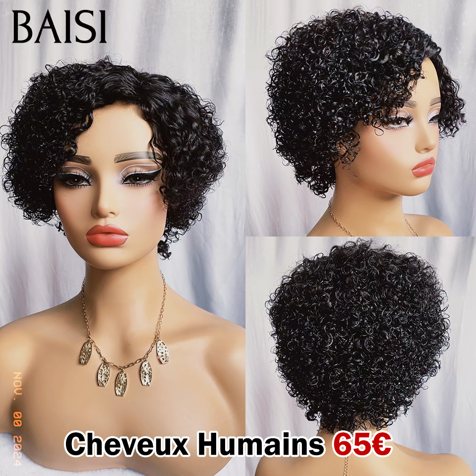 BAISI  13X4 afro curly en Couleur 4#27# -905 en 100% Vrais Cheveux Humains D