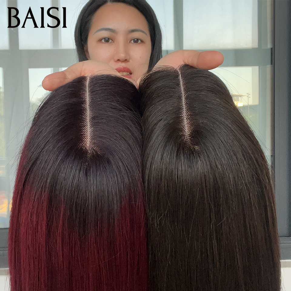 BAISI vente flash 2 Perruques 188€ SDD BONE STRAIGHT  Lisse BOB 2X6 lace  de  luxe en 100% vrais cheveux humains BS65