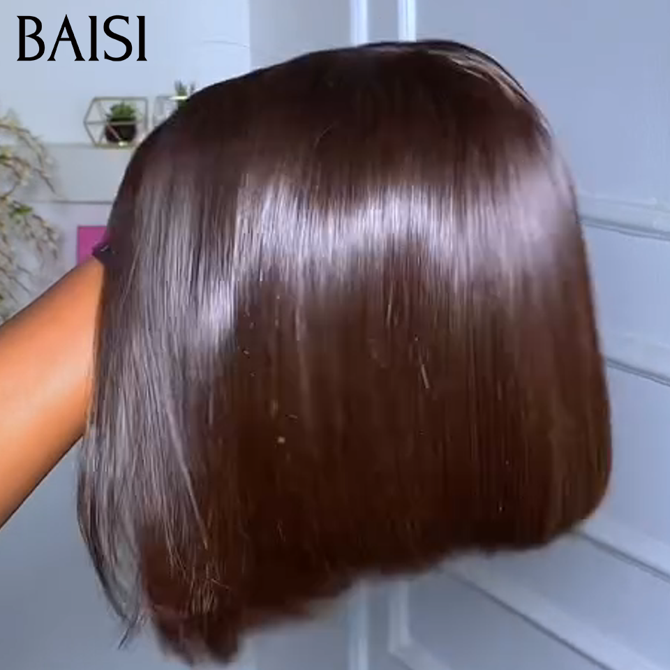 BAISI 13X4 frontal perruque trop longue water wave en 100% cheveux humains