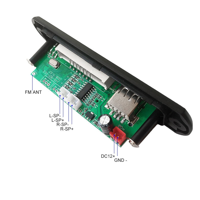 12V 2.0 Channel Bluetooth Amplifier Board Stereo 15W*2 MP3 Decoder Support FM APE MP3 WAV WMA USB