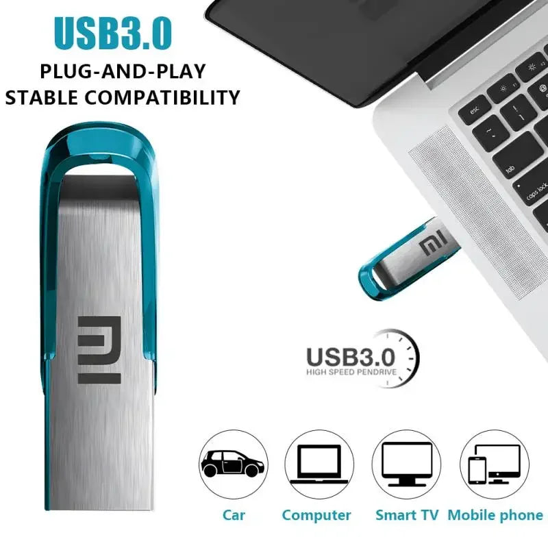 XIAOMI Mijia USB 3.1 Flash Drive 2TB High-Speed Pen Drive 1TB Metal Waterproof Type-C USB Memory For Computer Storage Devices