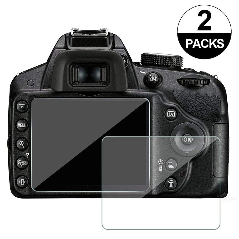 2Pcs Tempered Glass Screen Protector for Fujifilm Camera