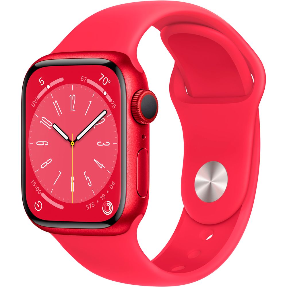 Apple Watch Gen 8 Series 8 Cell 41mm (PRODUCT)RED Aluminum - (PRODUCT)RED Sport Band MNV13LL/A