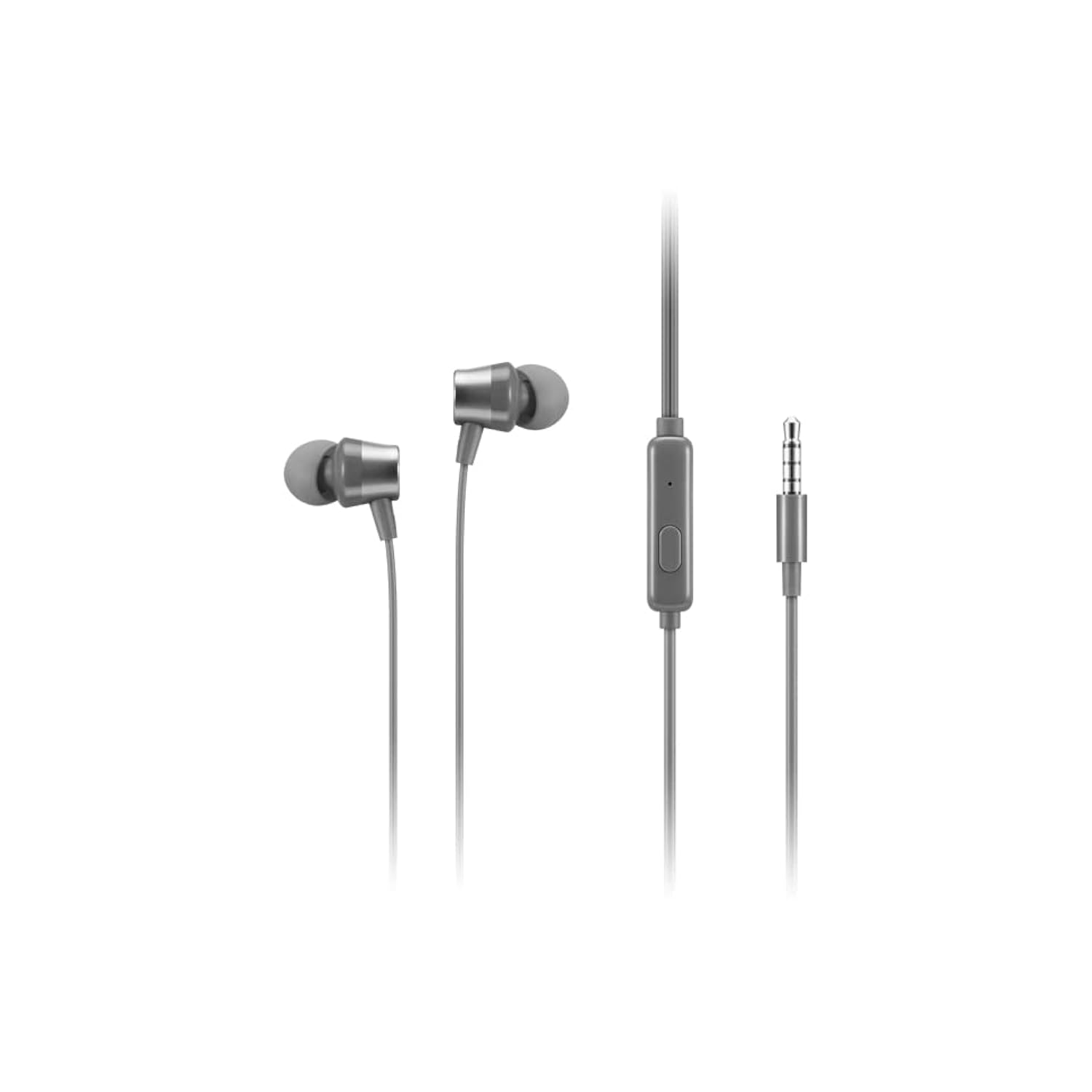 Lenovo - 110 Analog in-Ear Headphones - in-Line Microphone - 3.5mm Connectivit