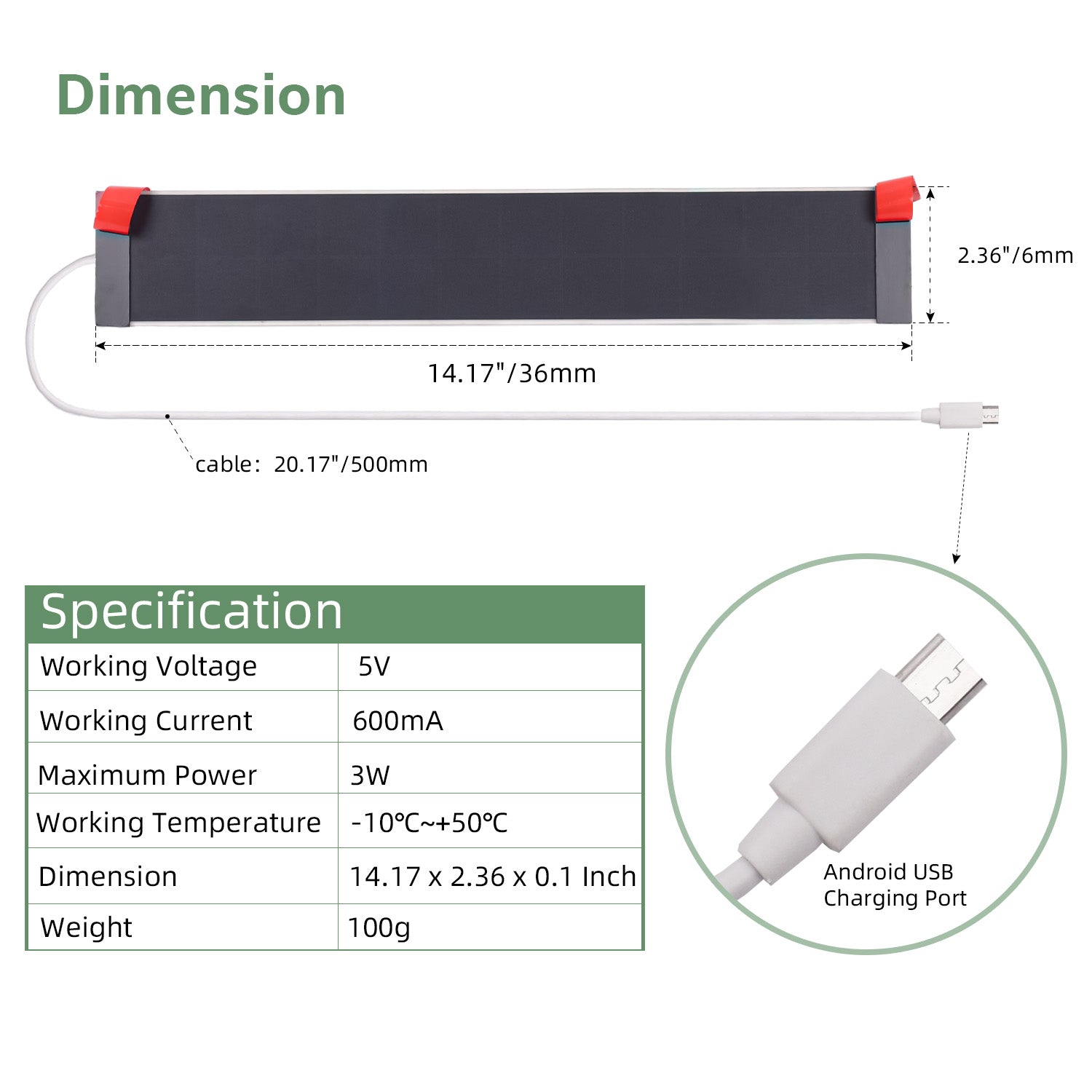 Solar Panels Charger 5 Volt Type-C for Window Shade，Smart Doorbell，Solar LED,Phone Charger