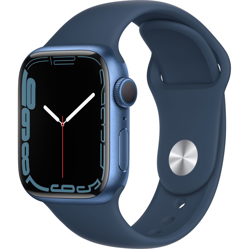 Apple Watch Gen 7 Series 7 45mm Blue Aluminum - Abyss Blue Sport Band MKN83LL/A