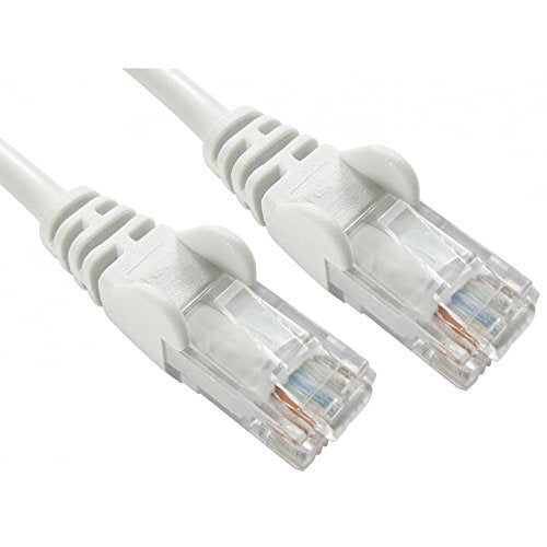 World of Data - 20m WHITE Network Cable - CAT5e - RJ45 - Ethernet - Patch - LAN - Router - Modem - 10/100