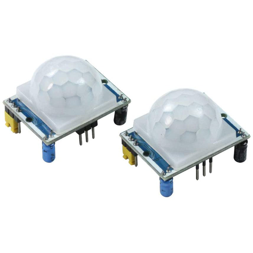 flashtree 2Pcs HC-SR501 Pir Motion IR Sensor Body Module Infrared for Arduino