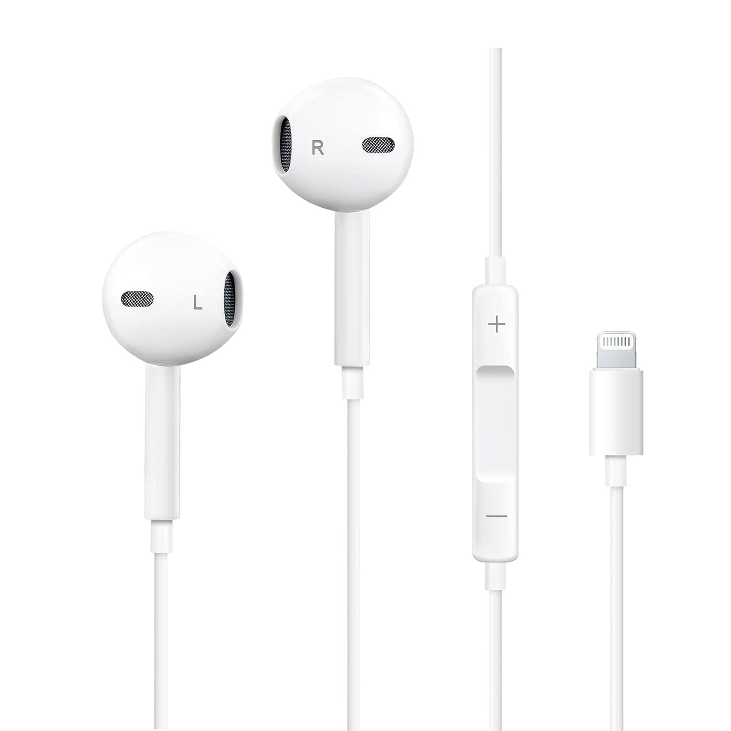 Earbuds Wired Headphones, Earphones With Built-In Microphone & Volume Control,