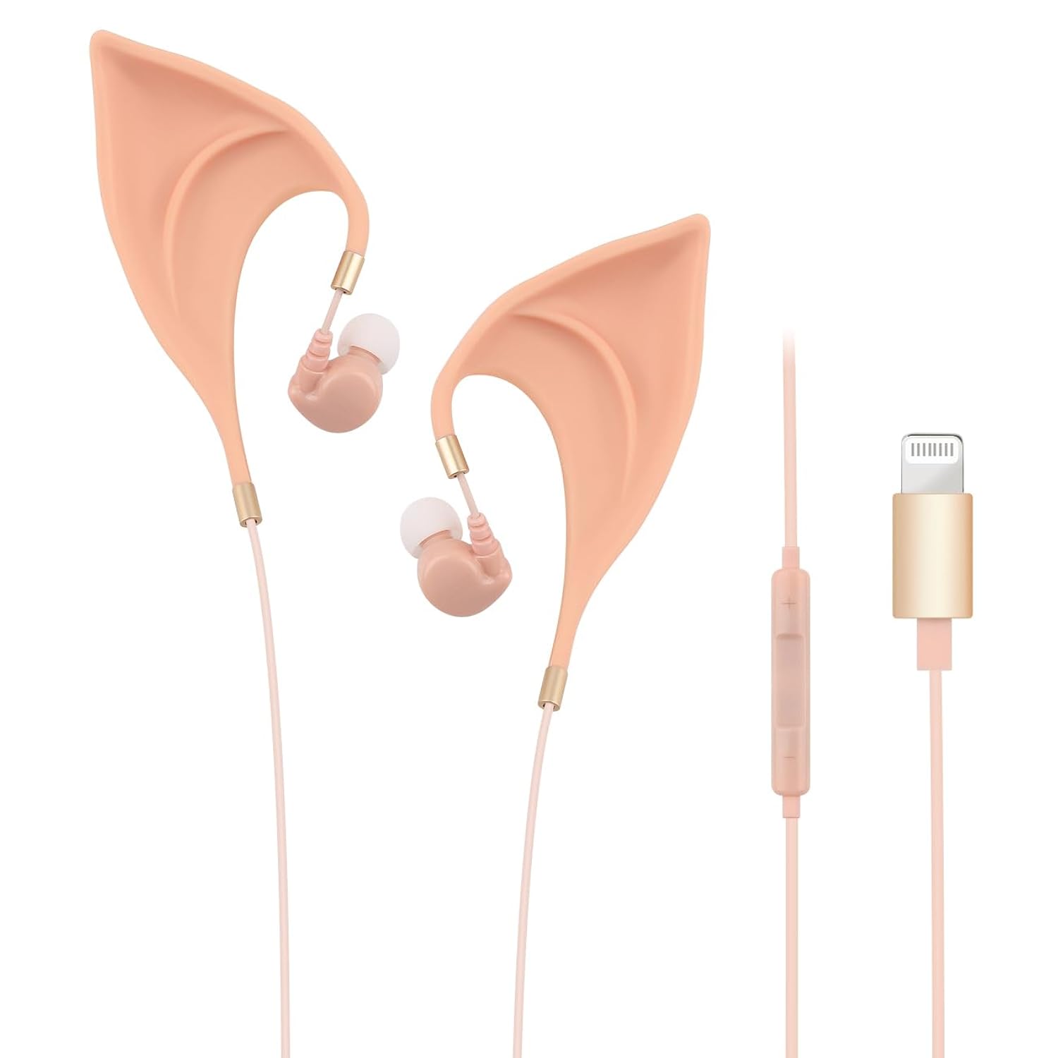 Elf In-Ear Earbuds Elf Headphones For Children - Elf Ear Design Wired Headset