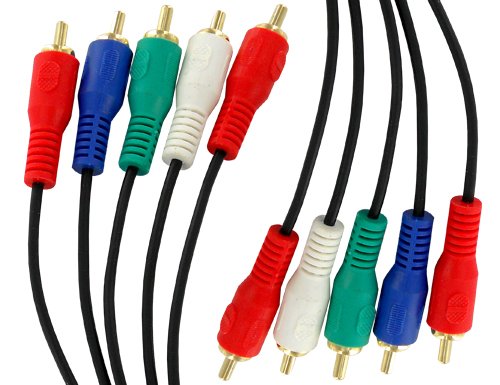 Sewell Component Video Cable (5 RCA), Black, 40 ft.