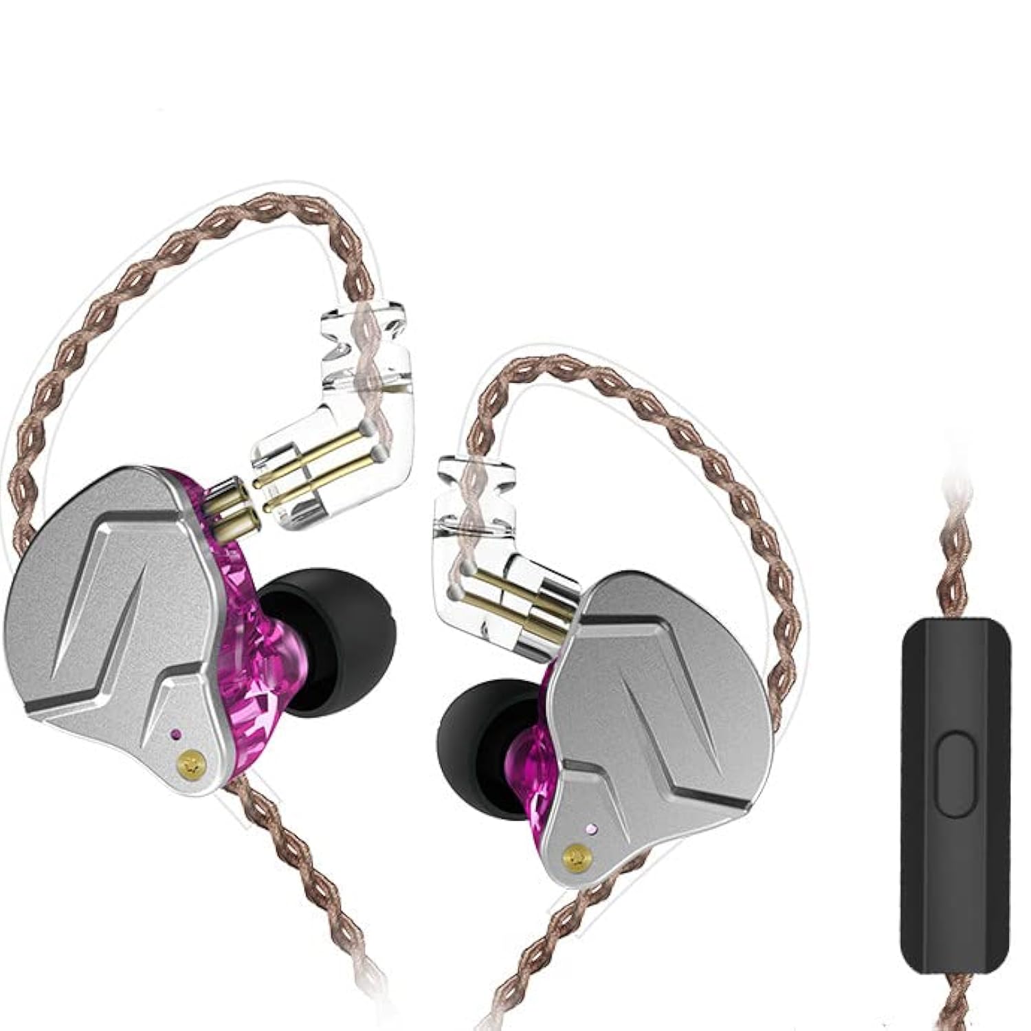 Kz Zsn Pro Iems, Dynamic Hybrid Dual Driver In Ear Earphones Detachable Tangle