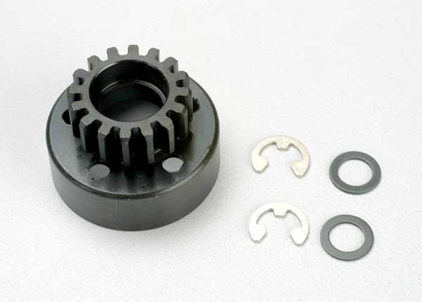 TRAXXAS 16T 1mmP Clutch Bell w/ E-Clips - 5216