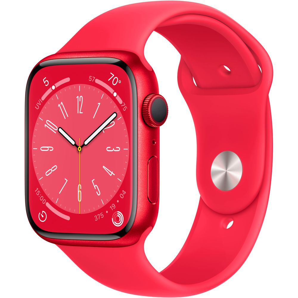 Apple Watch Gen 8 Series 8 45mm (PRODUCT)RED Aluminum - (PRODUCT)RED Sport Band MNUU3LL/A