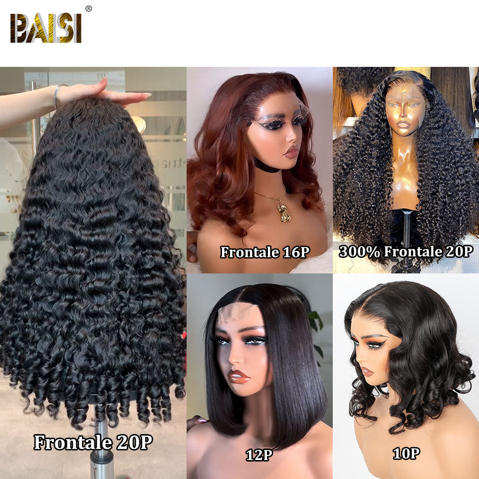 BAISI vente flash 5 Perruques 13X4 et 4X4 lace en 100% vrais cheveux humains 689 euro  Code: VIP100