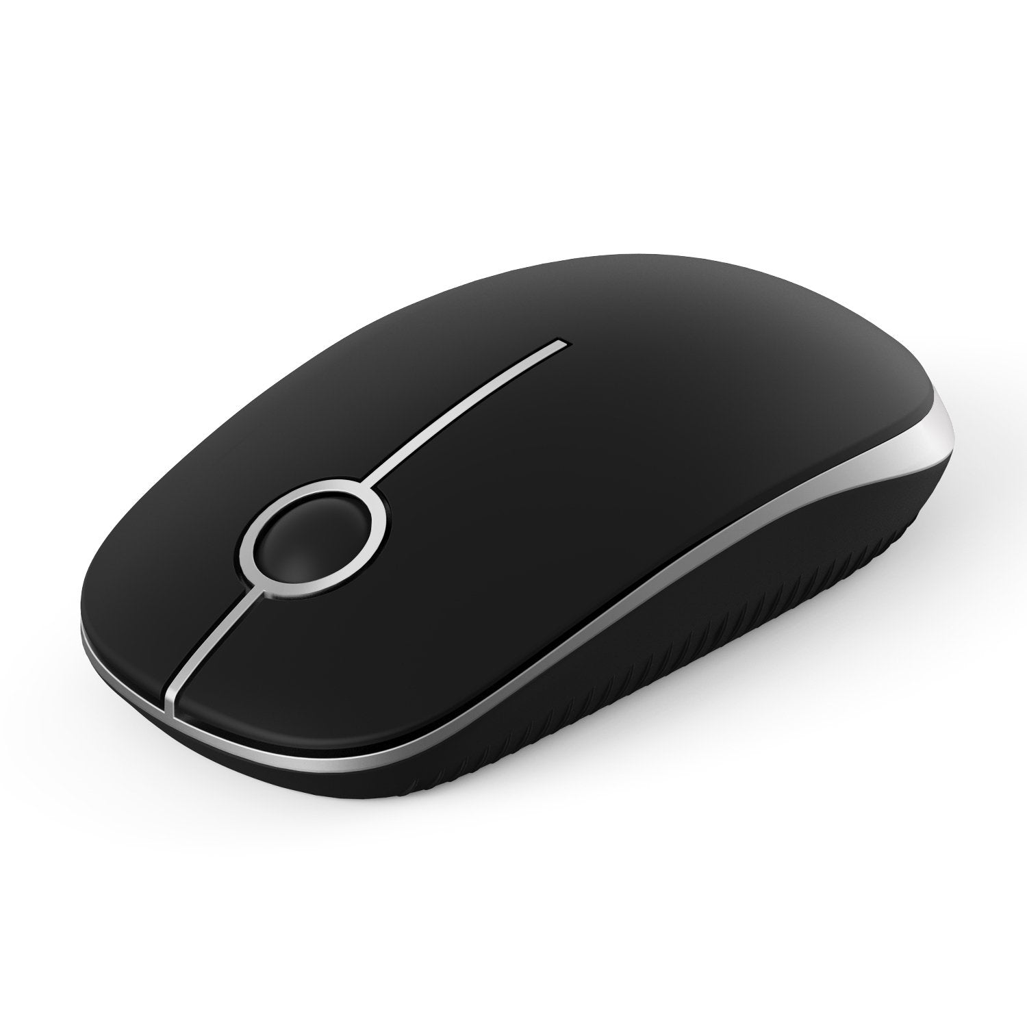 2.4G Wireless Computer Mouse, Widely Compatibility Mice with Nano receiver for PC, Tablet, Laptop and Windows/Mac/Linux, Smooth and Silent, Black and Silver