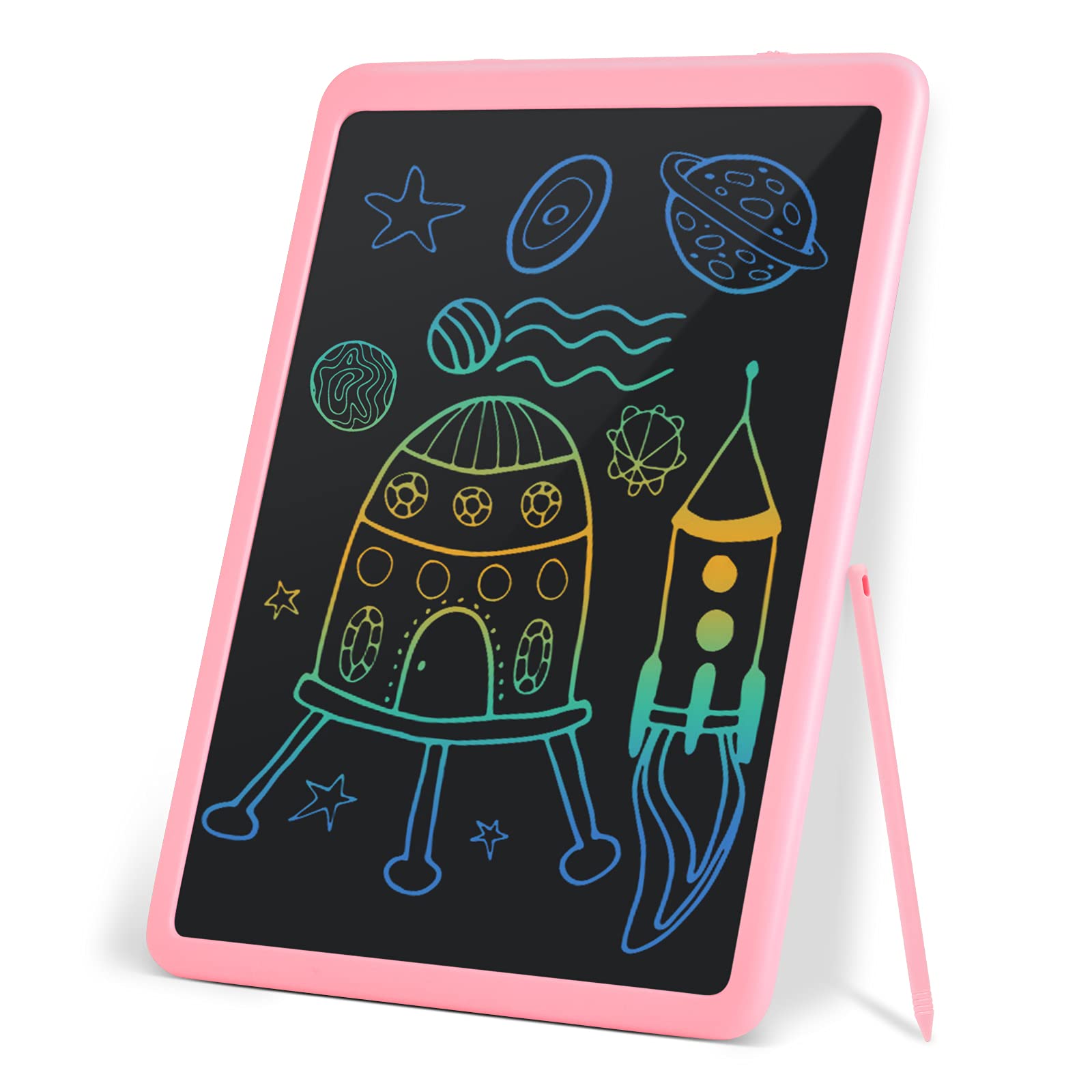 11 Inch Digital Ewriter, Electronic Graphic Drawing Tablet, Erasable Portable Doodle LCD Writing Tablet，Pink