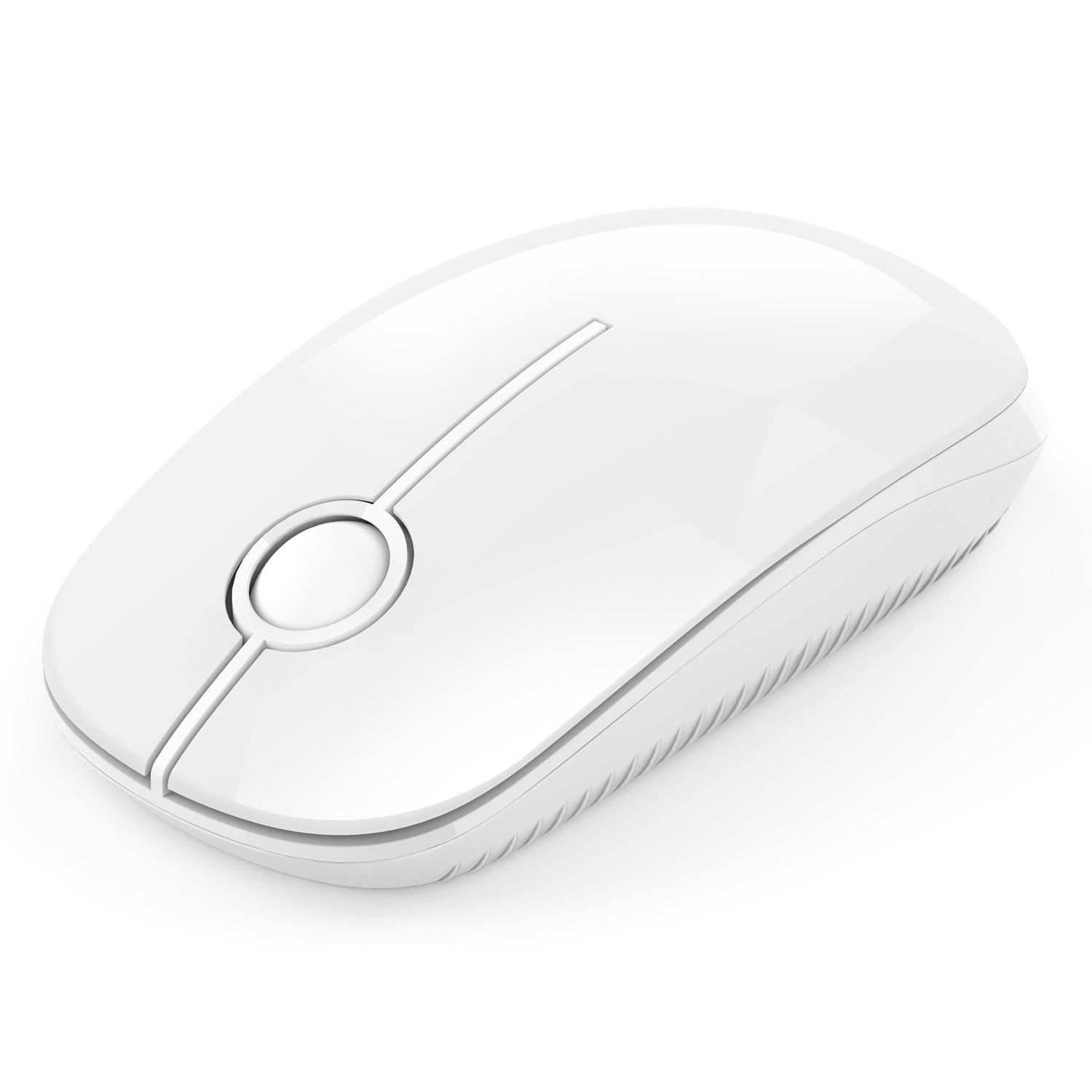 2.4G Wireless Computer Mouse, Widely Compatibility Mice with Nano receiver for PC, Tablet, Laptop and Windows/Mac/Linux, Smooth and Silent, White