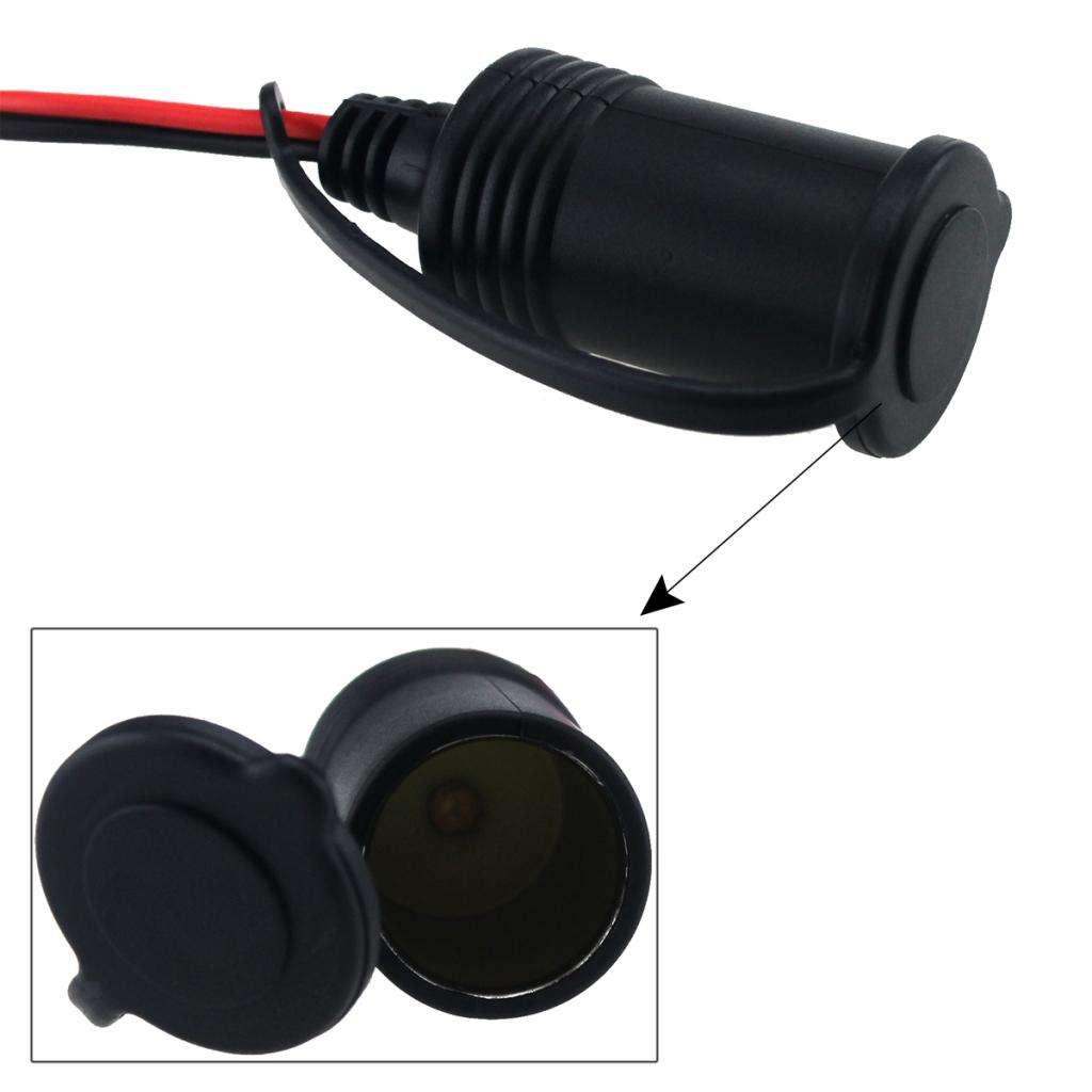 Waterproof 12V Car Boat Female Cigarette Lighter Power Plug Outlet Socket