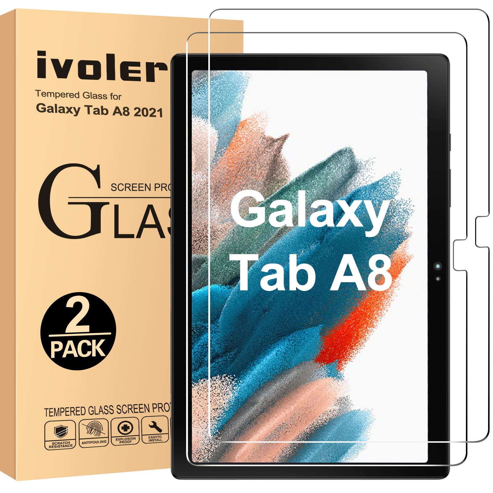 [2-Pack] Screen Protector For Lenovo Tab M10 TB-X505F/TB-X605F -10.1 Inch,9H Hardness Lenovo Tab M10 Tempered Glass Film. Scratch Resistant Lenovo Tab M10 Screen Protector (M10)