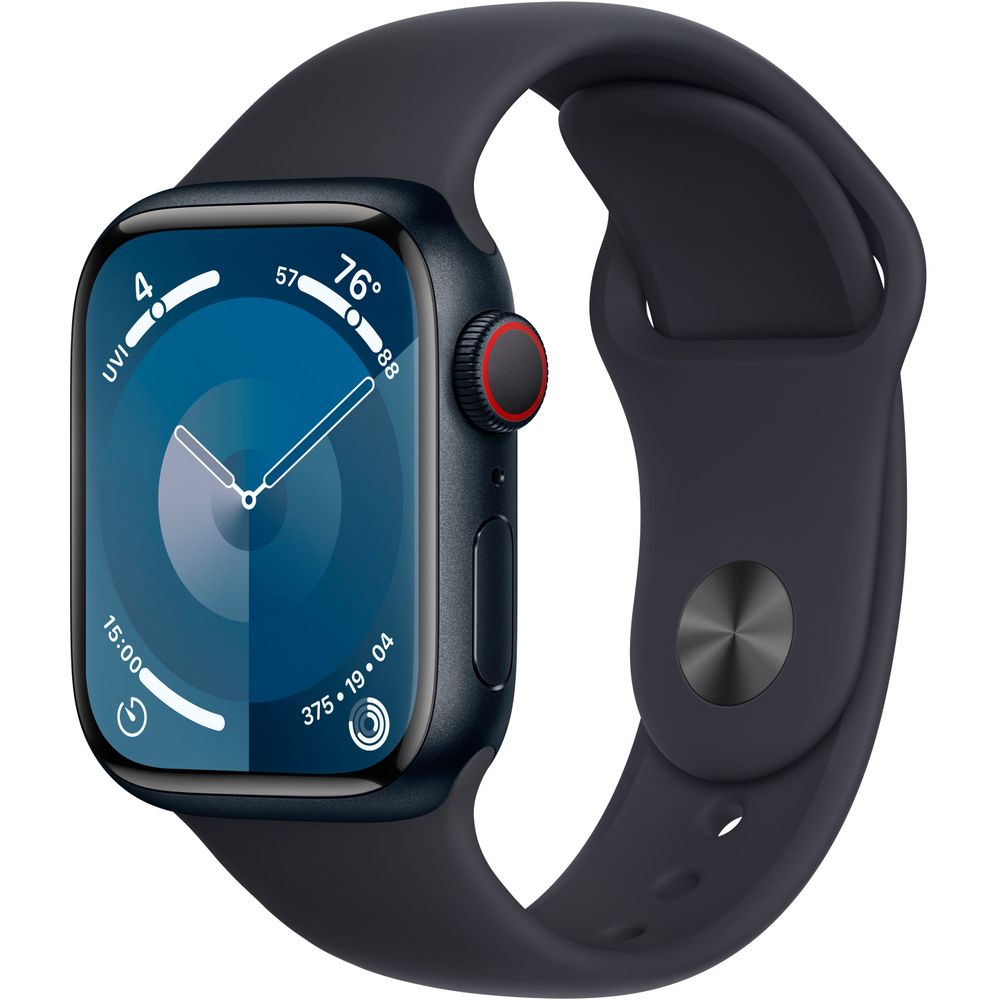 Apple Watch Gen 9 Series 9 Cell 41mm Midnight Aluminum - Midnight Sport Band MRHT3LL/A