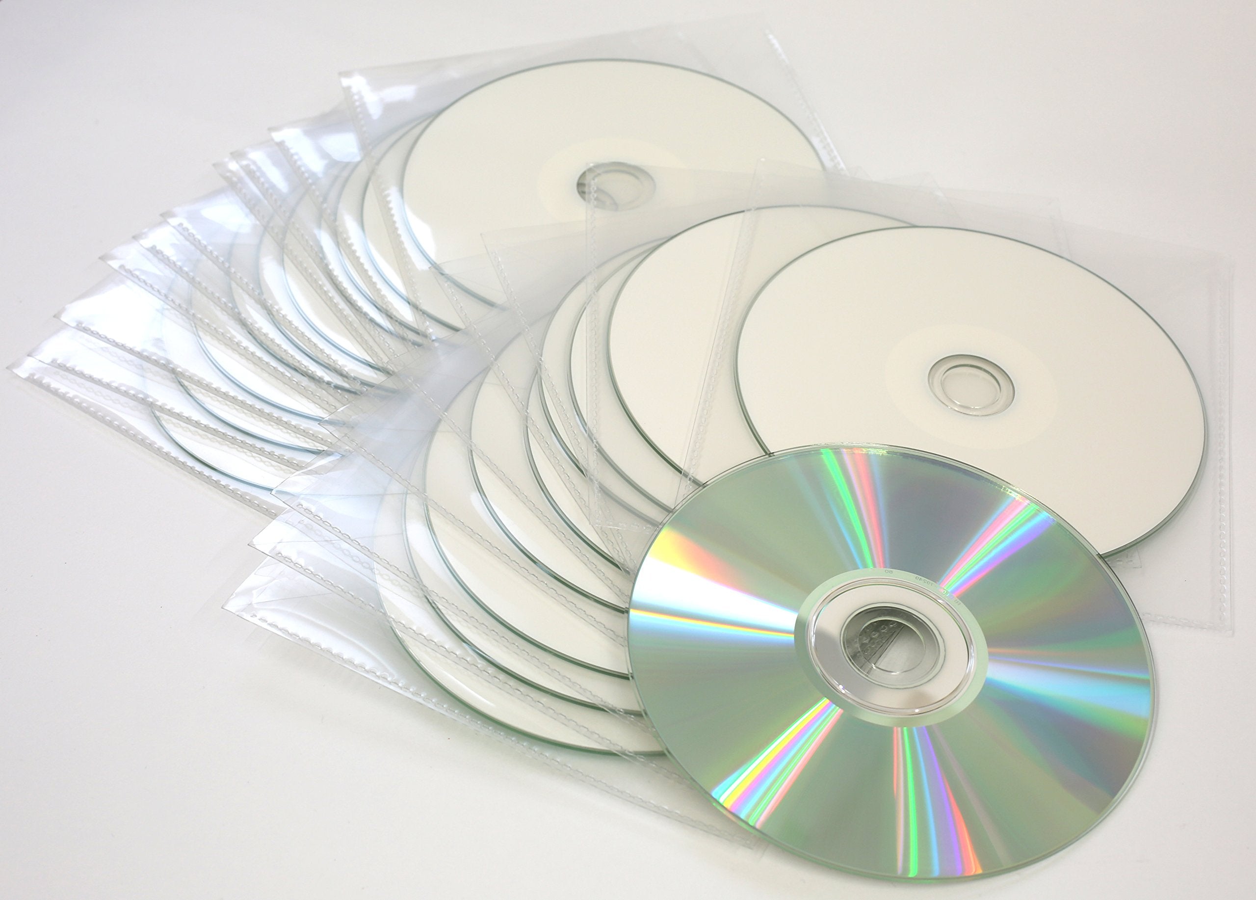 20 x Traxdata Ritek full-face Inkjet Printable CD in HQ plastic wallets 52x speed