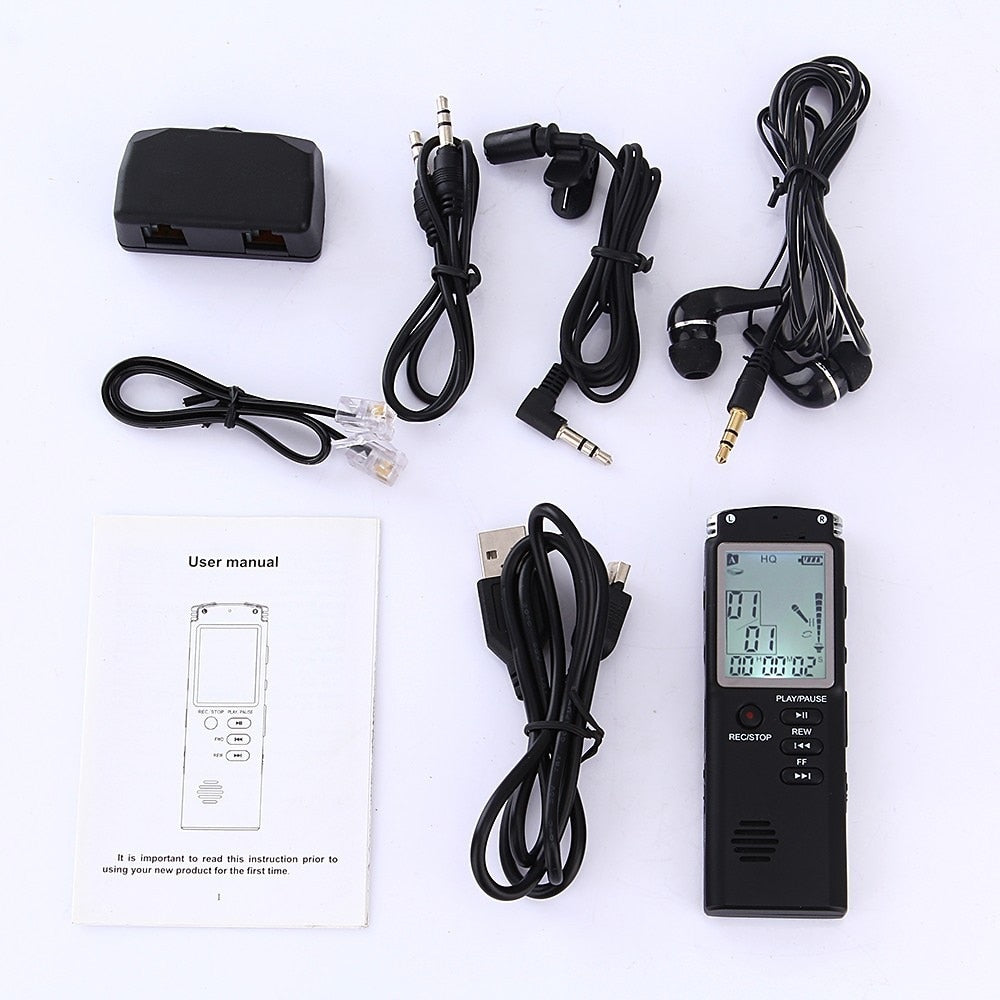 8GB/16GB/32GB Voice Recorder USB Professional 96 Hours Dictaphone Digital Audio Voice Recorder