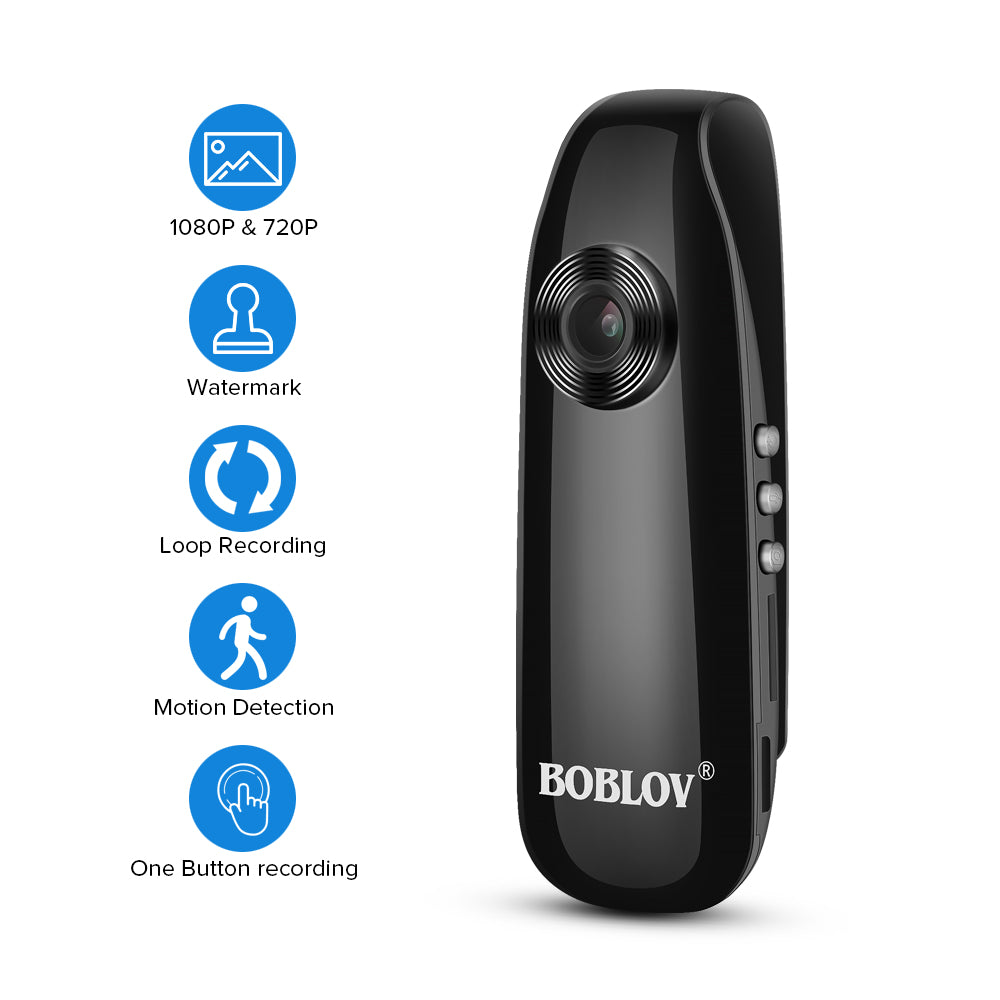 BOBLOV 1080P Full HD Mini Camera Digital Video Recorder Dash Cam Police Body Bike H.264 Camcorder