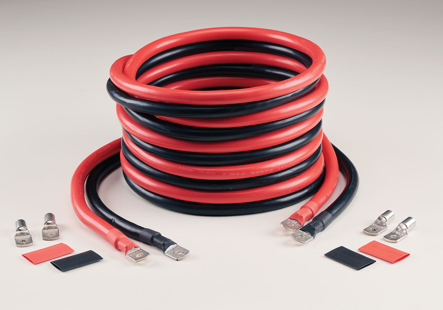 12’ PRO #2AWG Cable Installation Kit for High Wattage Power Inverters