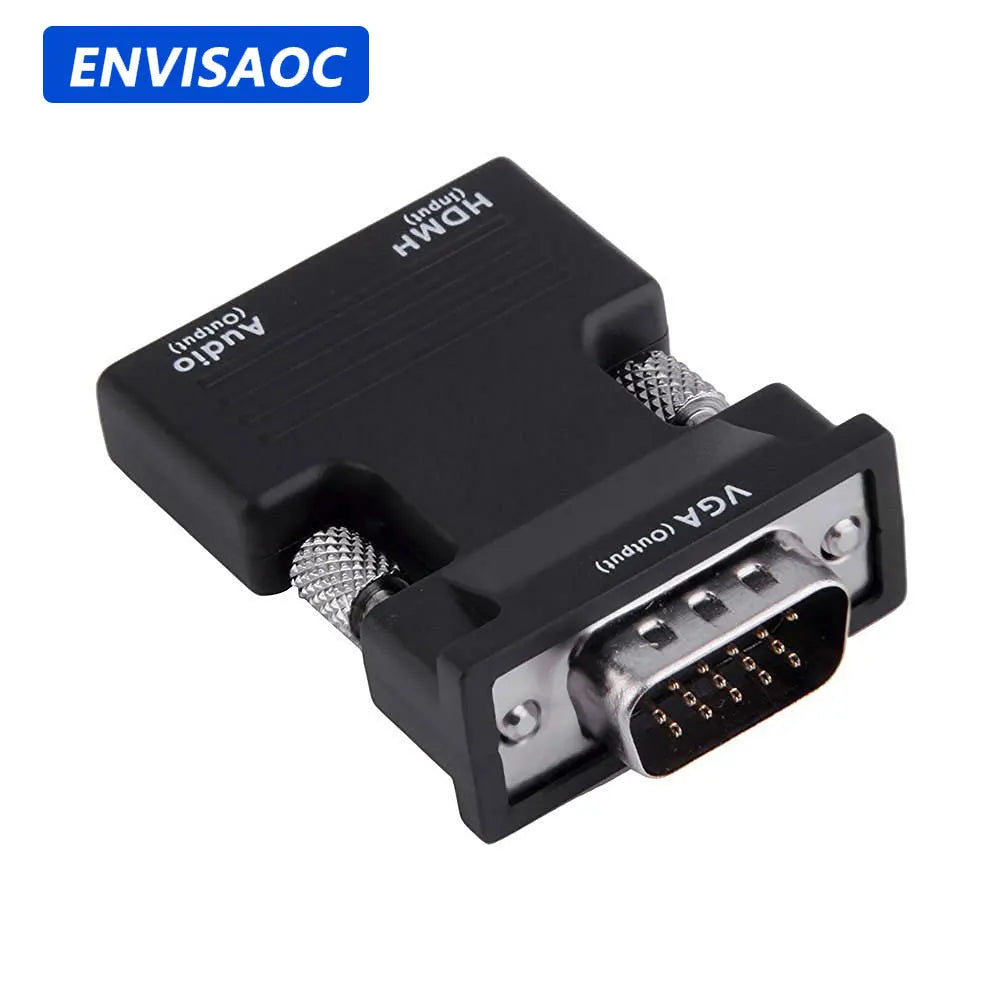 HDMI to VGA Converter Adapter - 1080P with Audio Jack