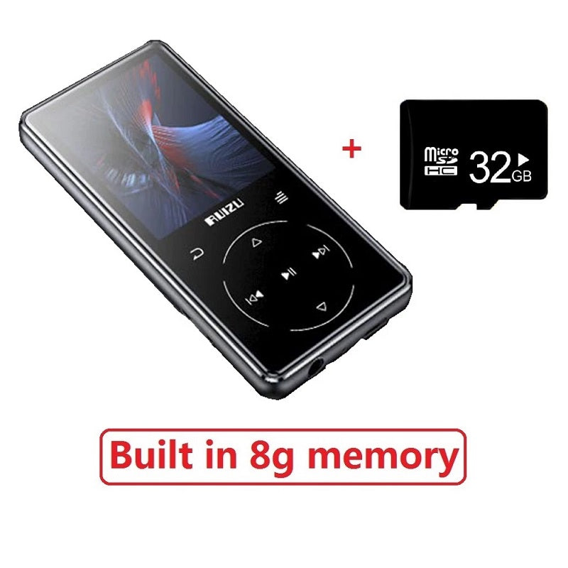 D16 MP4 Player 8GB/16GB 2.4 inch Screen Bluetooth FM Radio Voice Recorder E-Book