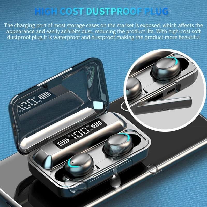 TWS Bluetooth Earphones 2200mAh Charging Box Wireless Headphone Fone Stereo Wireless Headset