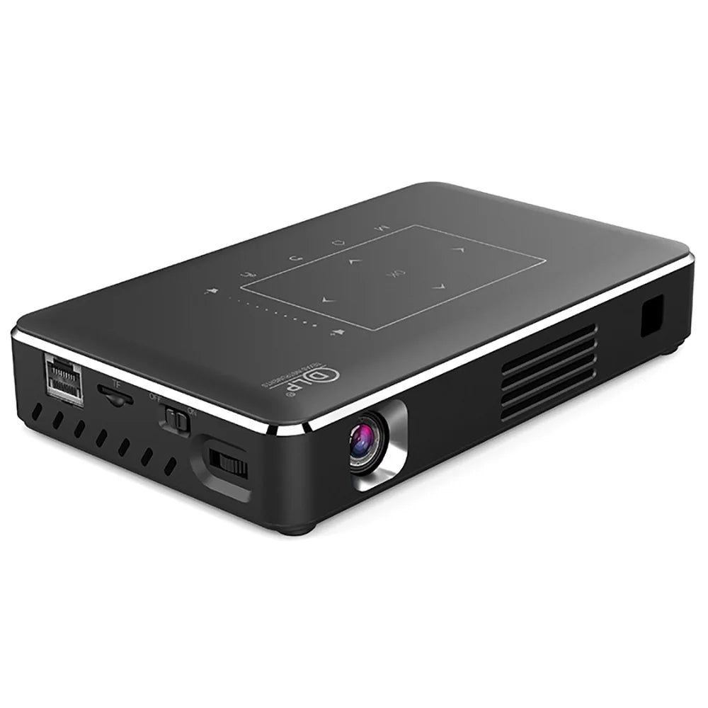 3D Portable DLP Mini Pocket Projector Android WIFI BT 4K HD Beamer Home Cinema LED Video Projector