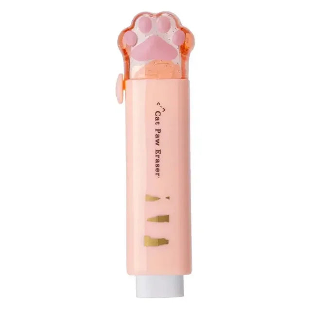 Kawaii Cat Paw Portable Rubber Eraser - Cute Stationery