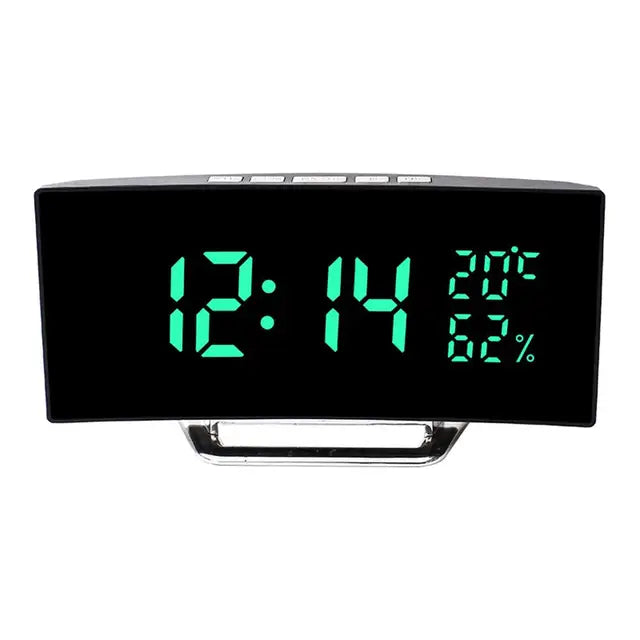 LED Digital Alarm Clock | Time, Date, Temp & Humidity Display