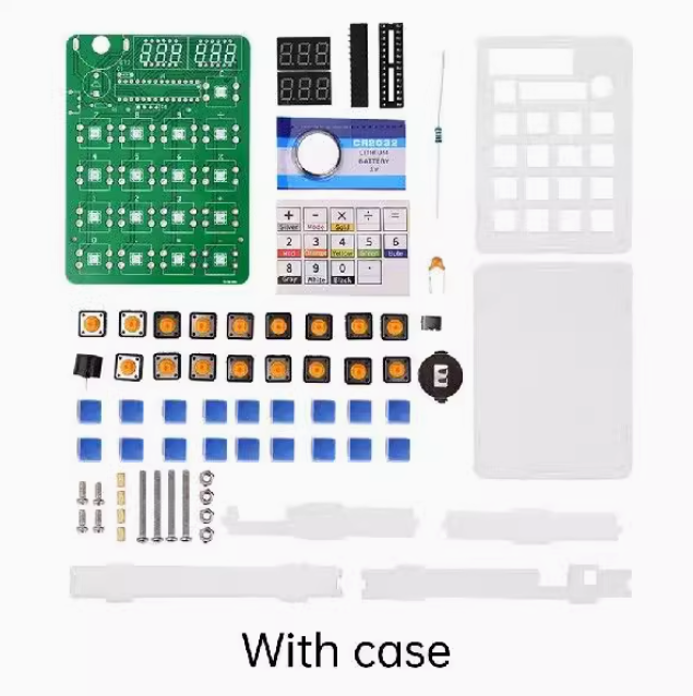 LED Digital Tube Display Calculator Kit – DIY Electronic Office Tool