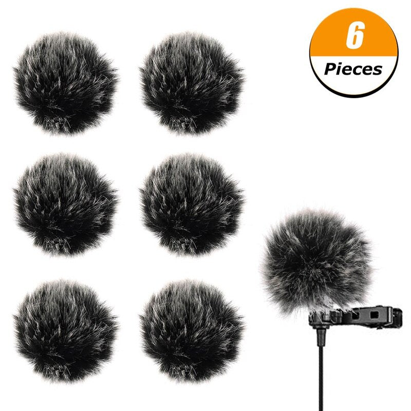 Universal Lavalier Microphone Furry Windscreen Fur Windshield Wind Muff Soft For SONY RODE BOYA