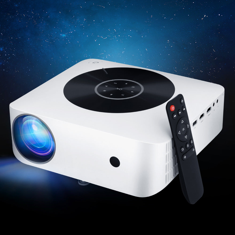 Devanti Wifi Bluetooth Video Projector Touch Screen 1080P Portable Home Cinema