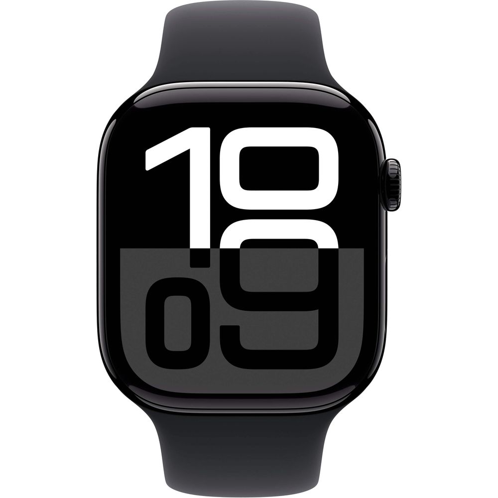 Apple Watch Gen 10 Series 10 Cell 46mm Jet Black Aluminum - Black Sport Band MWY33LW/A