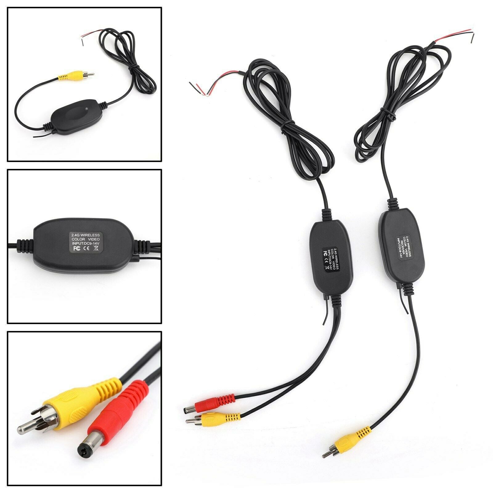 Wireless Car Auto Rear + Front View Reverse Backup Parking Camera HD 170º CN