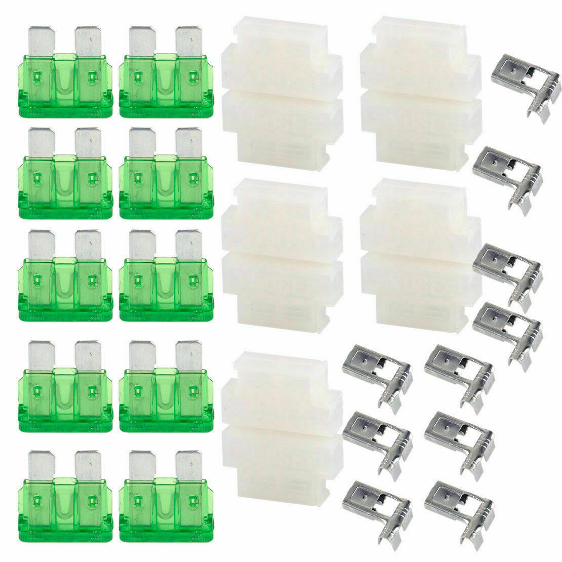 10pcs 30A Auto Blade Standard Fuse Holder Box Set For Car Boat Truck with Cover1