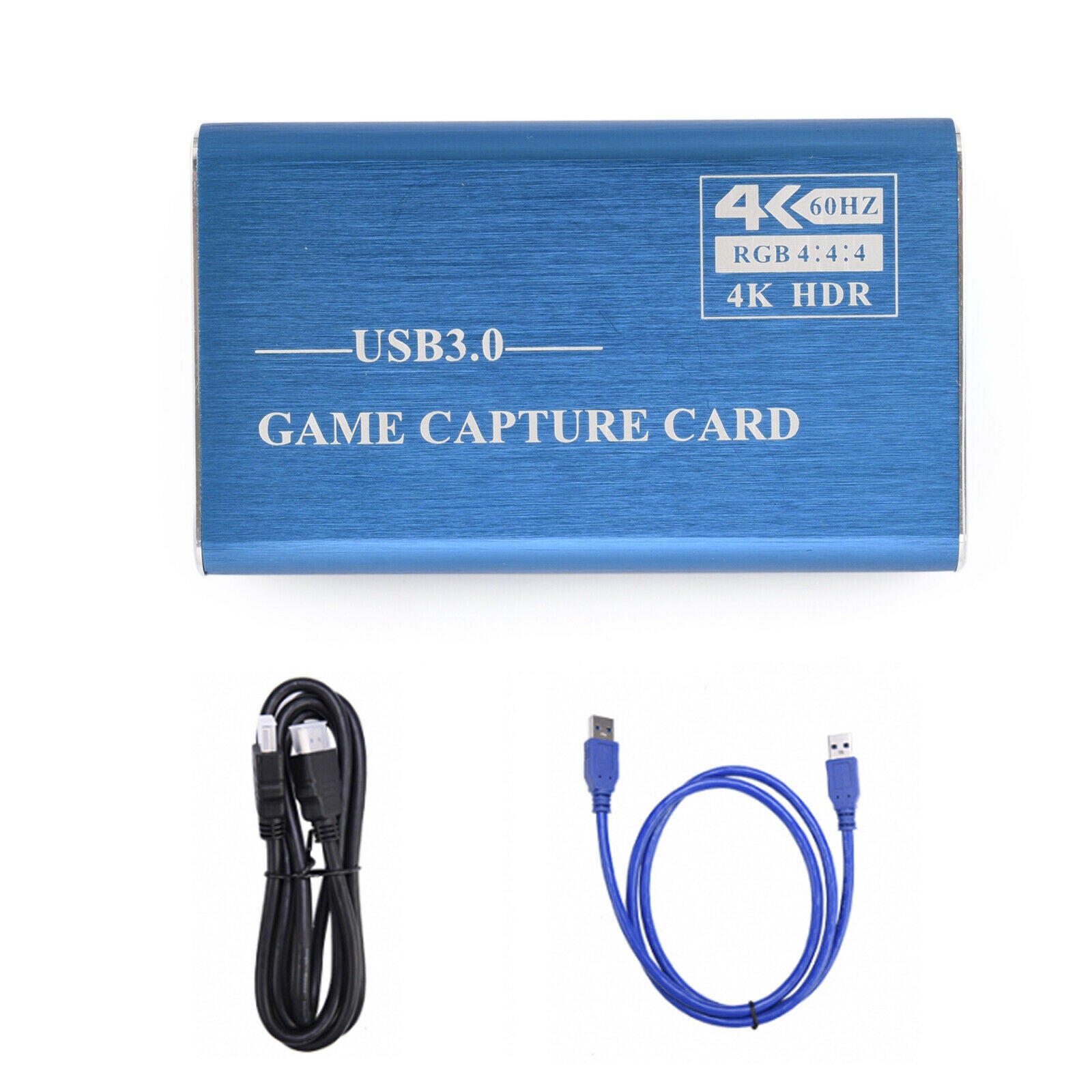 USB3.0 Video Capture Dongle 4K HDM to Loop 4Kp60 Game Live Capture Box Blue CN