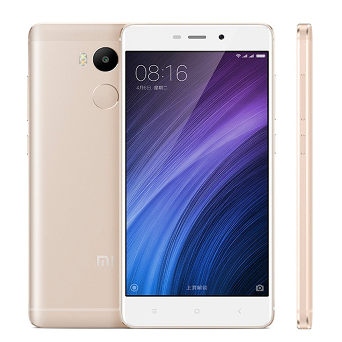 Xiaomi Redmi 4 5.0" Dual SIM Phone with 2GB RAM, 16GB ROM - Golden