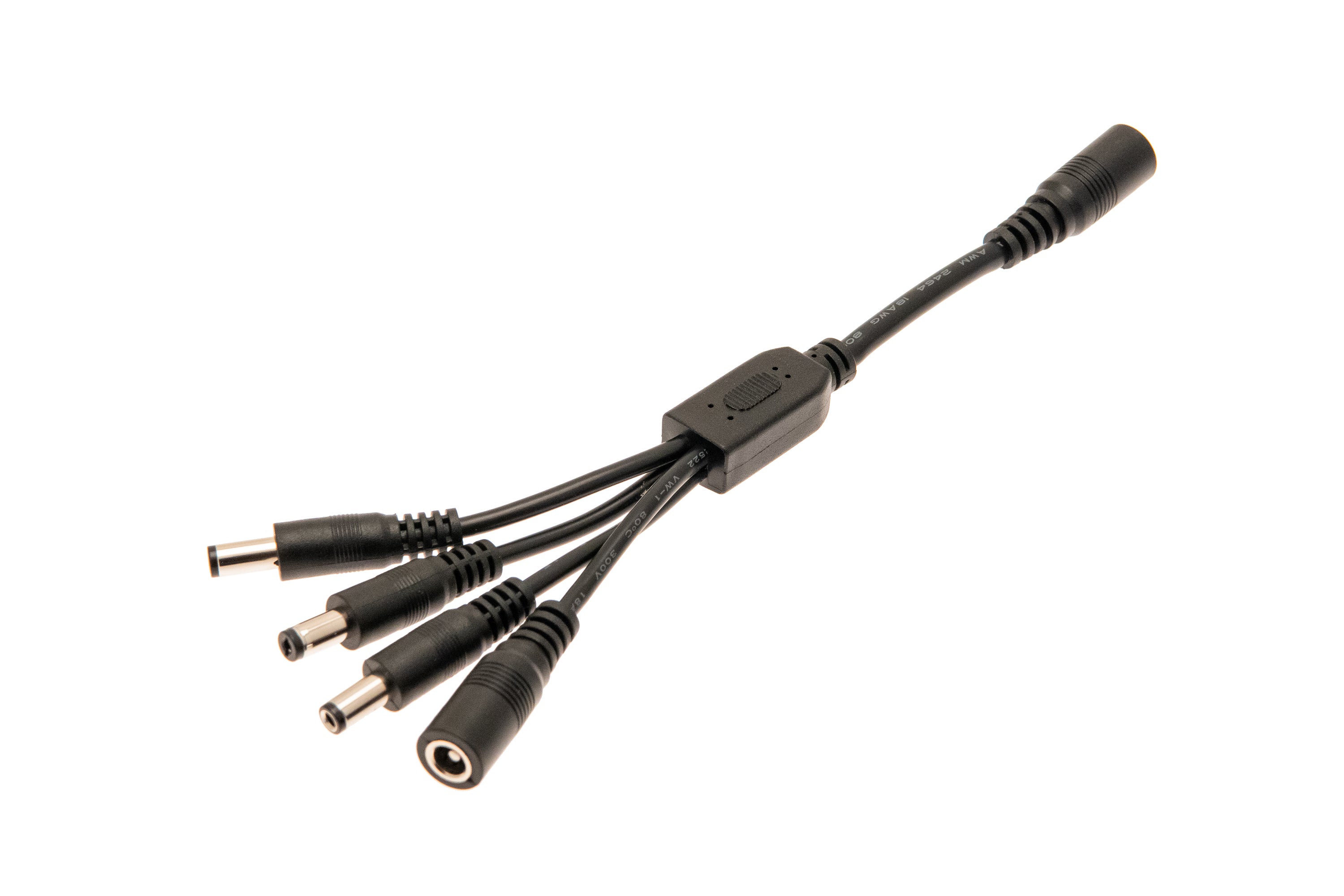 12V 2.1mm Male to Male 90 Degree Jack Power Cable