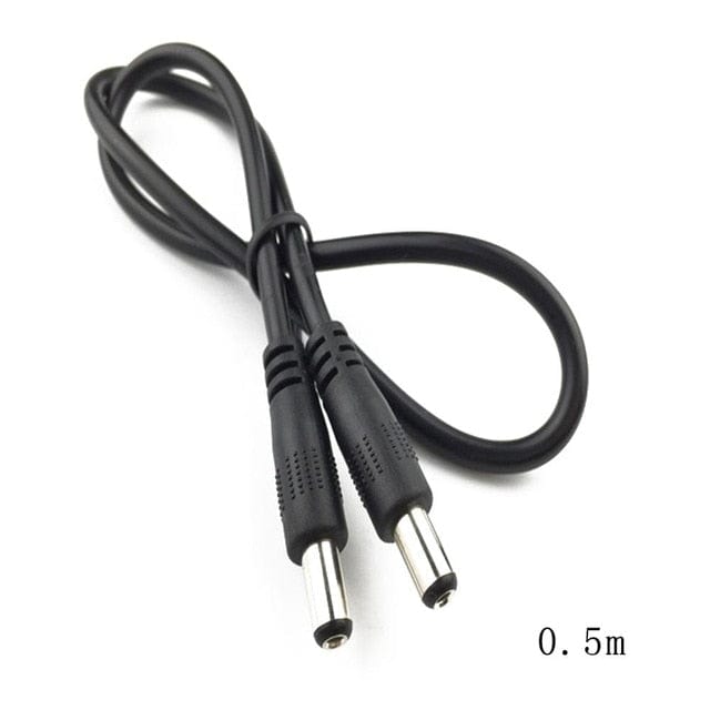 12V 2.1mm Connector Male to Male Power Cables