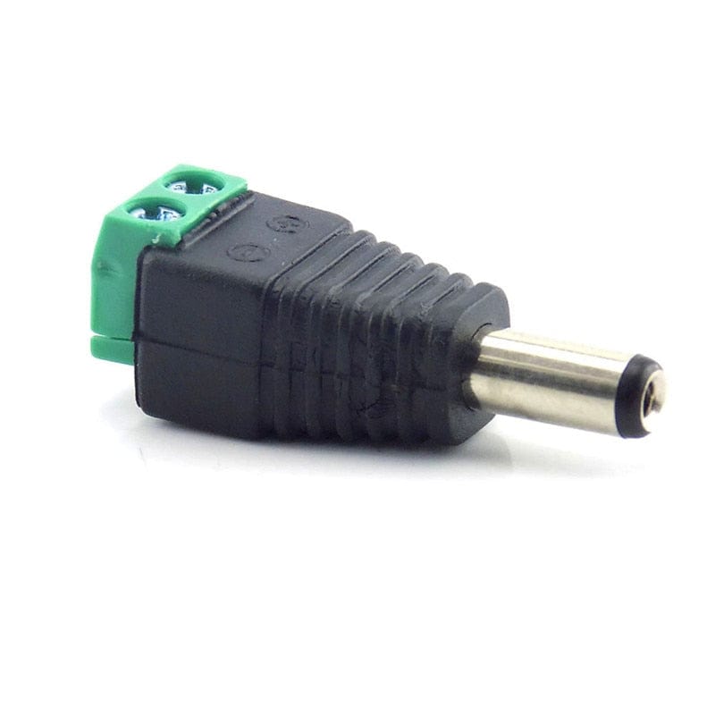 12V DC 2.1mm Connector With Wiring Breakout Connectors